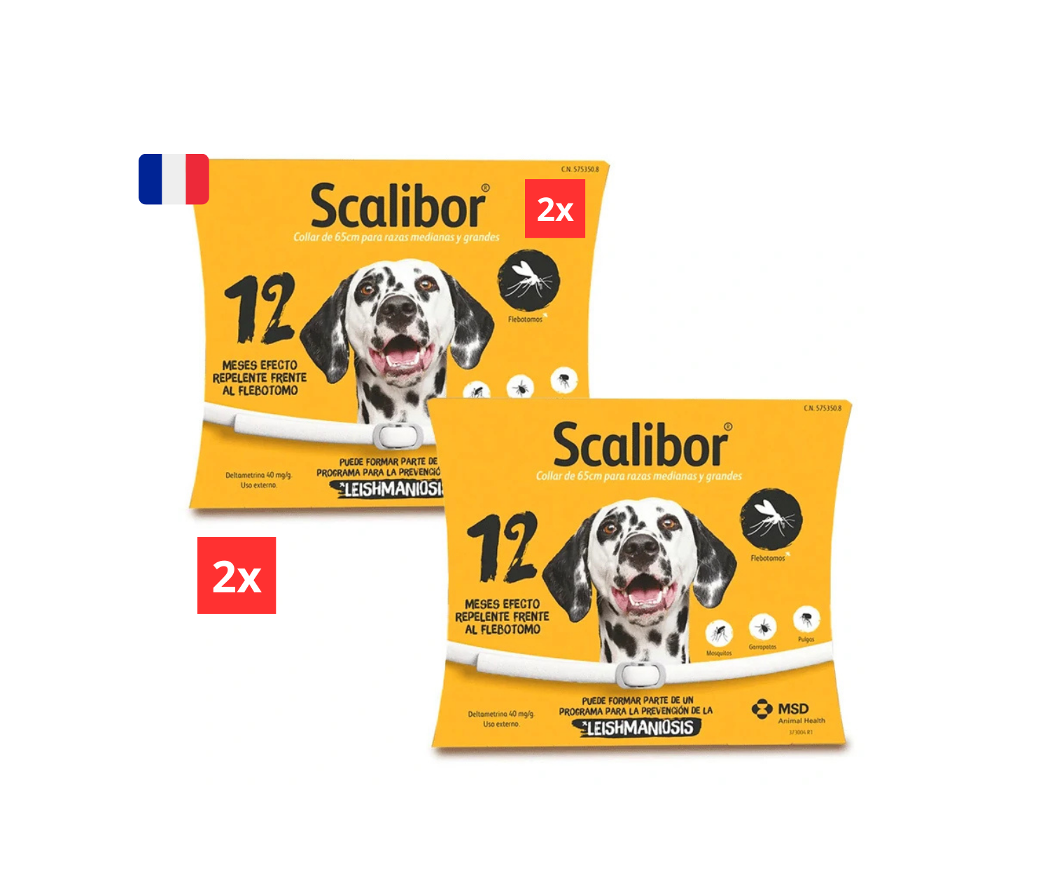 3 Colliers Scalibor petit Chien taille (48 cm)