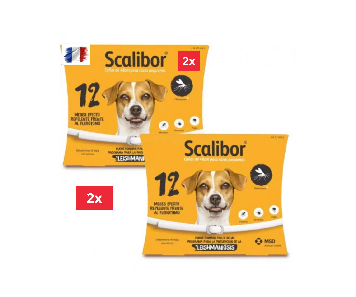 3 Colliers Scalibor petit Chien taille (48 cm)