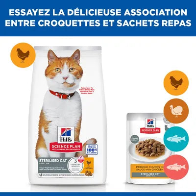 Hill's Science Plan Adult Sterilised poulet pour chat 10kg