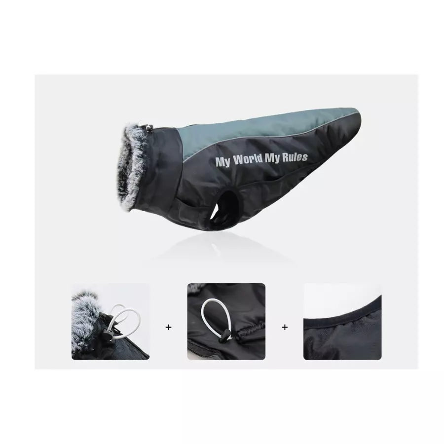 Manteau imperméable avec harnais intégré pour chiens