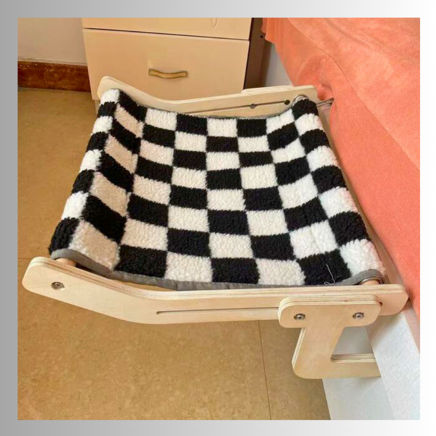 Lit Hamac fenêtre suspendu en bois pour chat