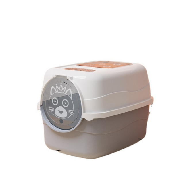 Bac à litière double ouverture pour chats