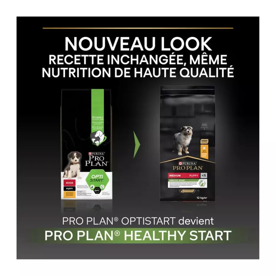 PURINA PRO PLAN Medium Puppy Healthy Start pour chien 3kg-(4 variantes)