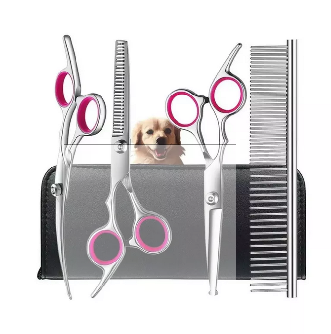 Trousse ciseaux de toilettage professionnel pour animaux