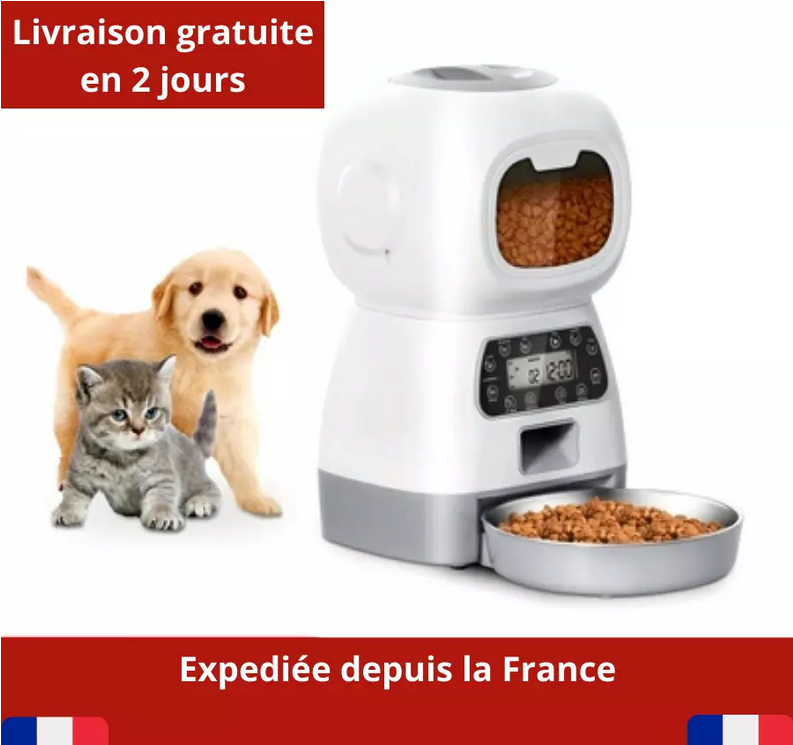 Distributeur automatique d'aliments pour animaux de compagnie