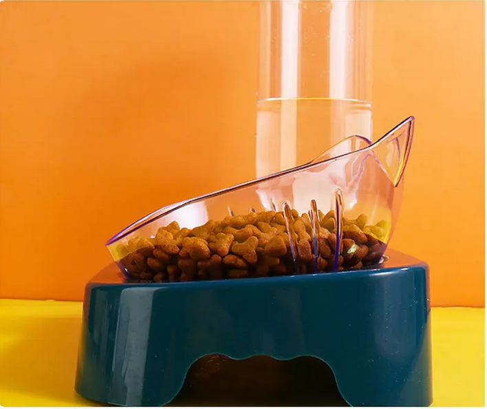 Gamelles surélevées doubles pour chats et chiens