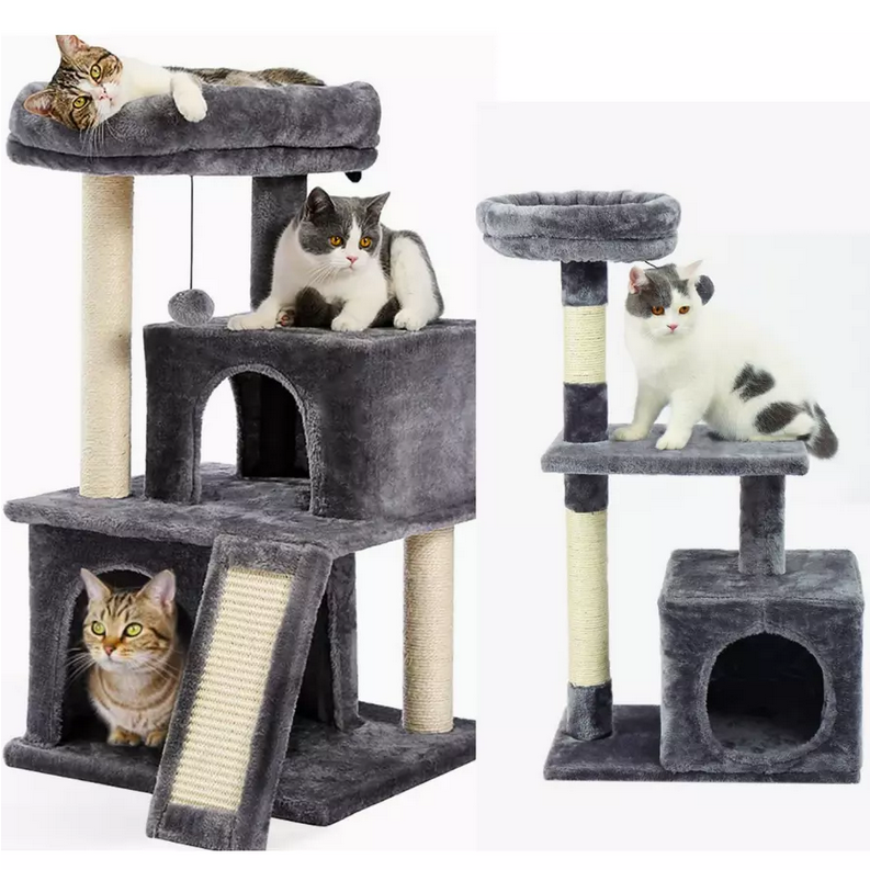 Arbre à chat de luxe d'intérieur avec plusieurs niveaux