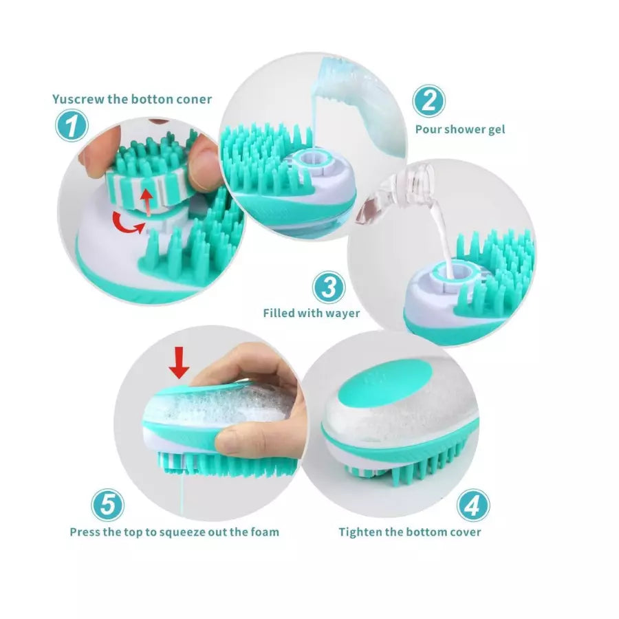 Brosse de toilettage magique pour chien 2 en 1