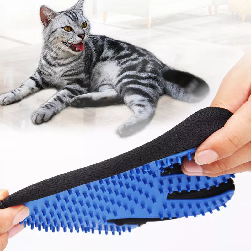 Gants des poils en Silicone pour animaux de compagnie chat chien brosse d'épilation