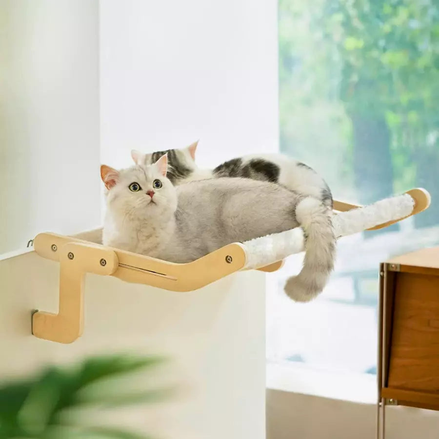 Lit Hamac fenêtre suspendu en bois pour chat