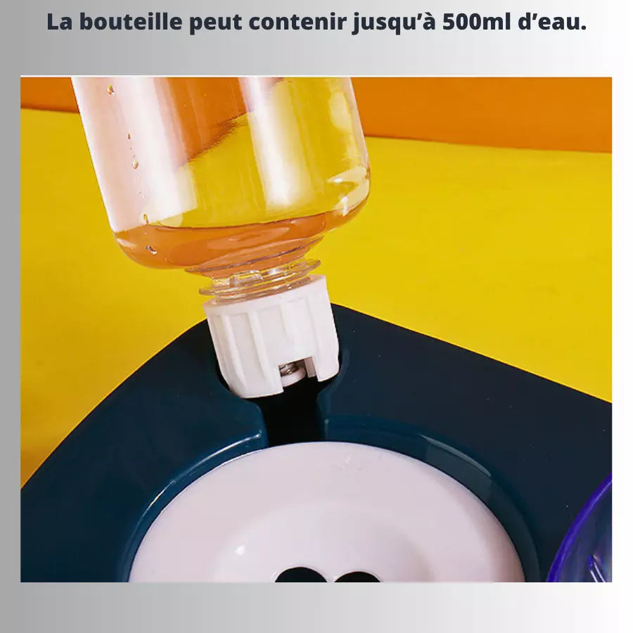 Gamelles surélevées doubles pour chats et chiens