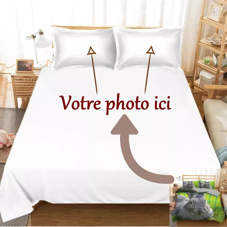 Parure de lit personnalisée pour animaux de compagnie