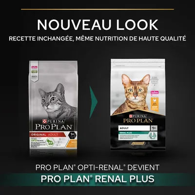 PURINA PRO PLAN Original Adult Renal Plus riche en poulet 2x14kg