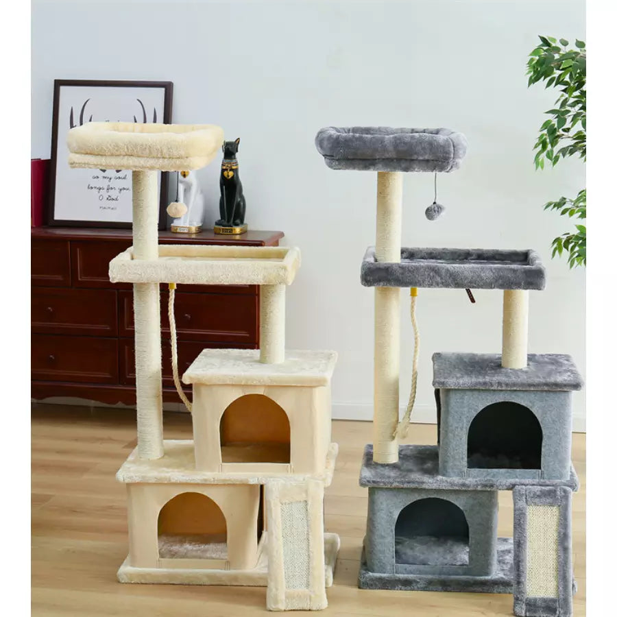 Arbre à chat de luxe d'intérieur avec plusieurs niveaux