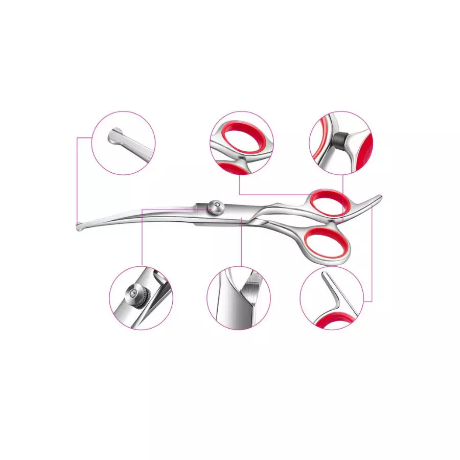 Trousse ciseaux de toilettage professionnel pour animaux