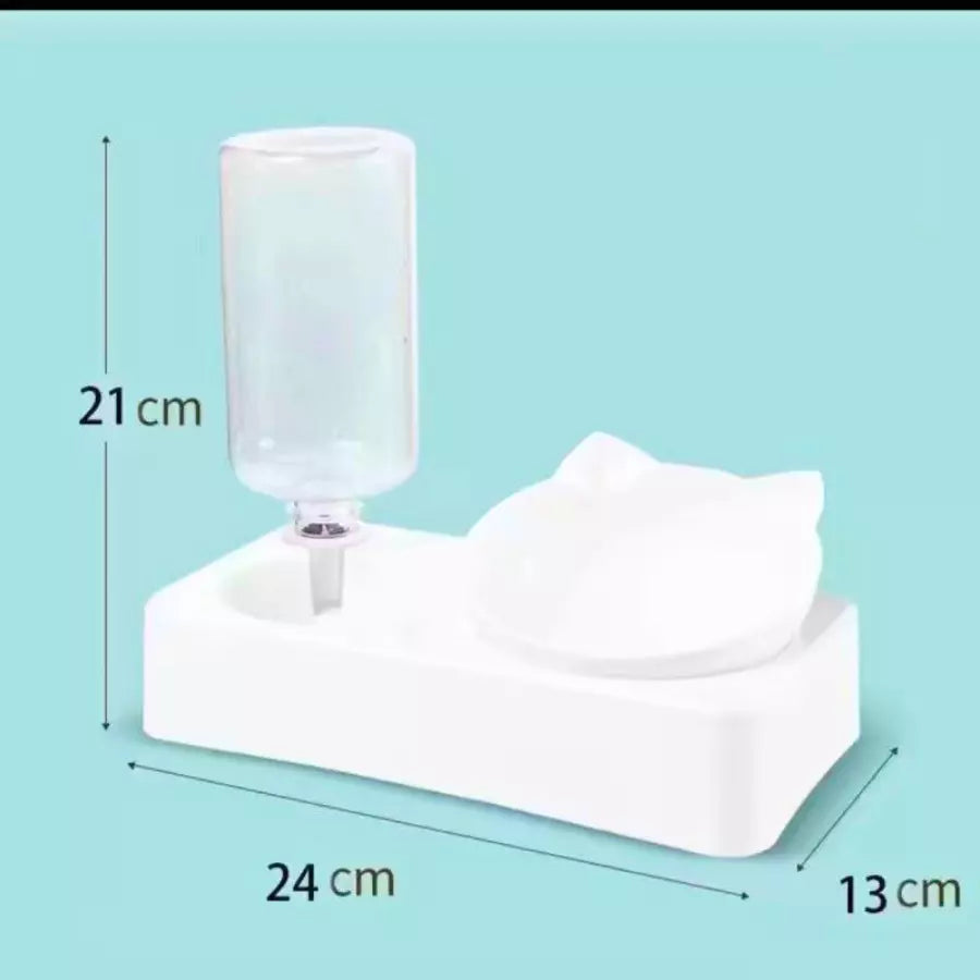 Gamelles surélevées doubles pour chats et chiens