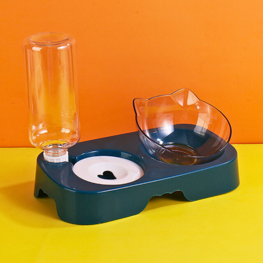 Gamelles surélevées doubles pour chats et chiens